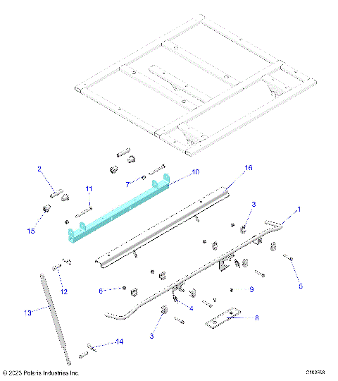 BODY, DUMP BOX LEVER and SHOCK MOUNTING - A24S6E57A1 (C102598)