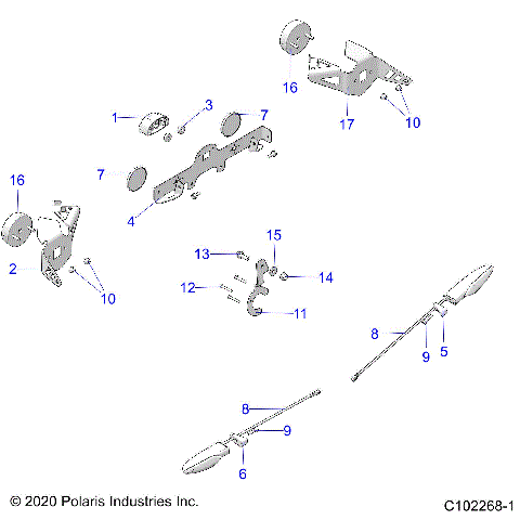 ELECTRICAL, TURN SIGNALS and LICENSE PLATE - A20SVE95PR (C102268-1)