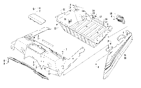 CARGO BOX AND TAILLIGHT ASSEMBLY [96509]