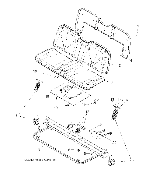 BODY, SEAT - R14RH76AA/76AC/7EAZ (49RGRSEAT14800MID)
