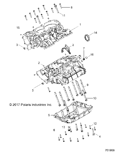 ENGINE, CRANKCASE - R18RVU99AS (701906)