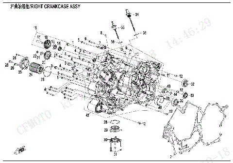RIGHT CRANKCASE ASSY