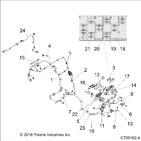 ELECTRICAL, WIRE HARNESS - Z18VEL92BK/BR/LK (C700162-4)