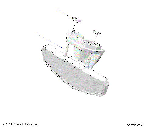 BODY, MIRROR, REAR VIEW