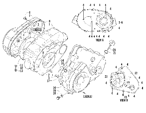 CLUTCH/V-BELT/MAGNETO COVER ASSEMBLY [81232]
