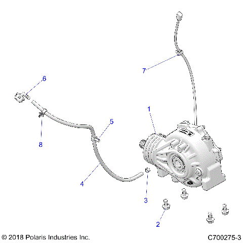 DRIVE TRAIN, FRONT GEARCASE MOUNTING - G20GAJ99AK/AS/BK/BS (C700275-3)