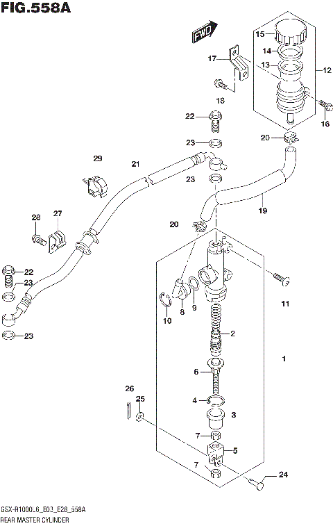REAR MASTER CYLINDER (GSX-R1000L6 E03)