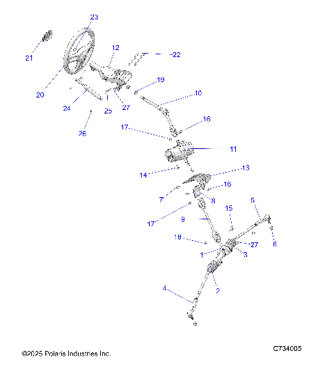 STEERING, STEERING ASM. - R26RRED4FB/CB/CP (C700680)
