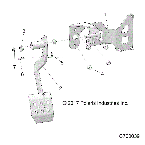 BRAKES, PEDAL - R18RRU99AS/BS (C700039)