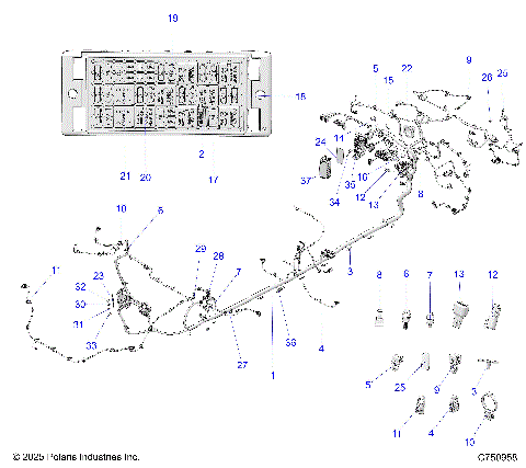 ELECTRICAL, WIRE HARNESS, CHASSIS - Z26R4K2KAC/BC/AR/BR/AJ/BJ/AV/BV (C750958)