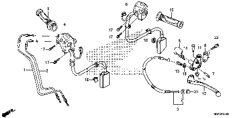 HANDLE LEVER@SWITCH@CABLE