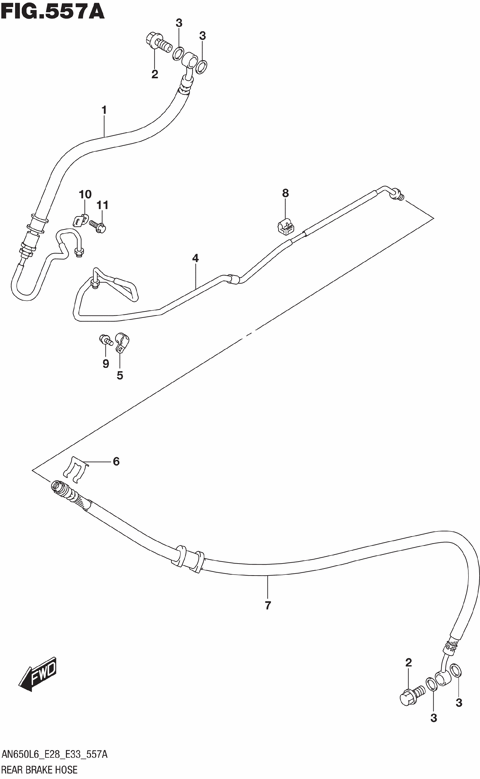 REAR BRAKE HOSE
