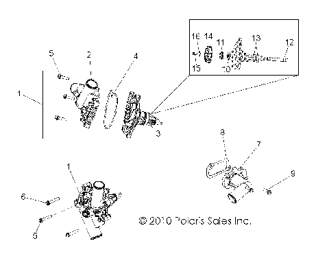 ENGINE, COOLING, WATERPUMP - Z14JT9EFX (49RGRWATERPUMP11RZR875)