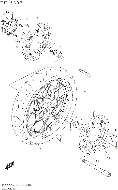 FRONT WHEEL (DL1050RC)