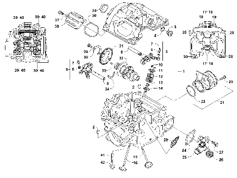 CYLINDER HEAD AND CAMSHAFT/VALVE ASSEMBLY [104264]