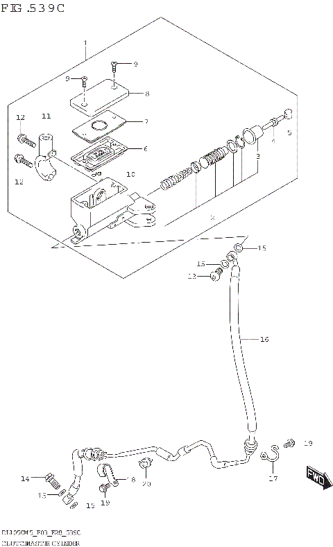 CLUTCH MASTER CYLINDER (DL1050RJ)