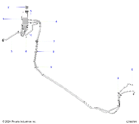 ENGINE, COOLING, SURGE TANK & HOSES - Z25XPD92A/92B (C750791)