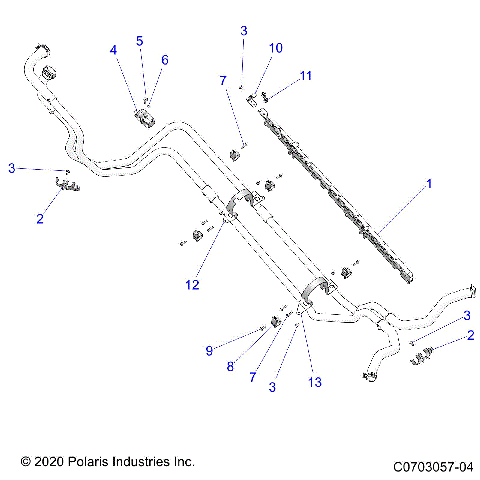 ENGINE, COOLING, HOSE MOUNTING - Z23RGD2KAJ/AK/BJ/BK (C0703057-04)
