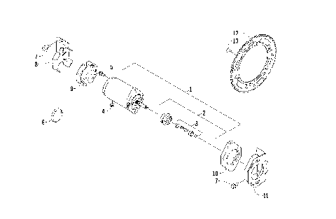 ELECTRIC START - STARTER MOTOR ASSEMBLY [94601]