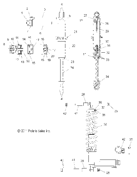 SUSPENSION, SHOCK, REAR - S12BS8/BC8 ALL OPTIONS (49SNOWSHOCKREAR7043723)