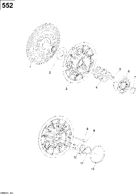 05- Driven Pulley 550F