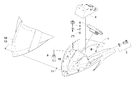 WINDSHIELD AND INSTRUMENTS ASSEMBLIES [101328]