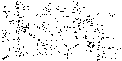 HANDLE LEVER@SWITCH@CABLE