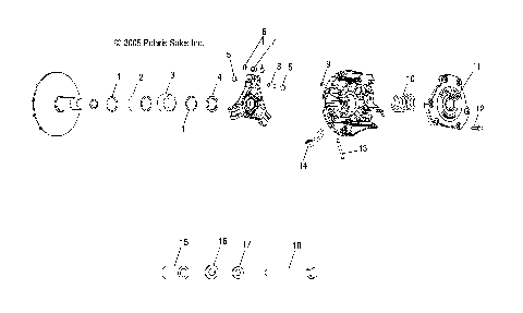 CLUTCH, DRIVE and MOUNTING - A07TH76AU/TN76AF/AL/AU (4999204069920406C11)