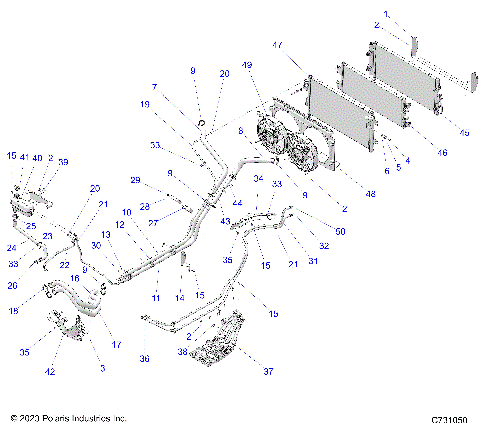 ENGINE, COOLING - R25XAL1RBD/BM (C731050)