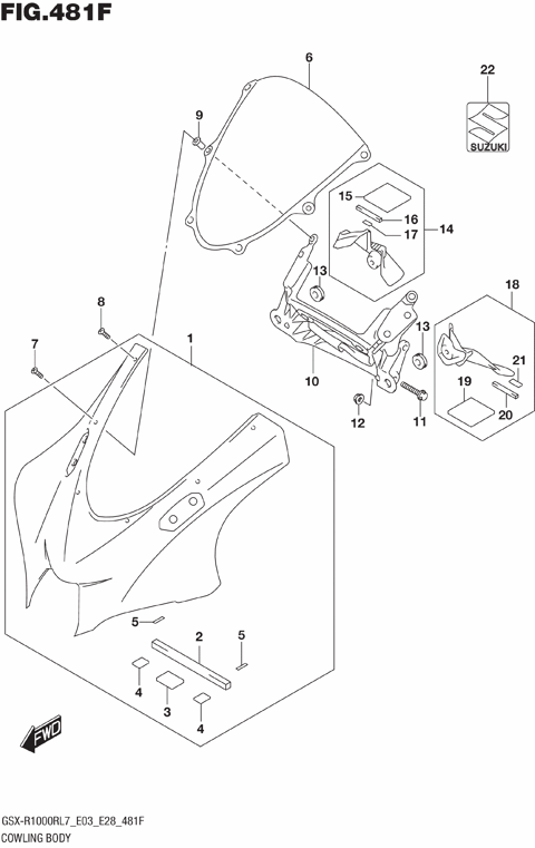 COWLING BODY (GSX-R1000RZL7 E33)