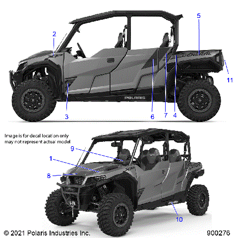 BODY, DECALS - G21GMZ99AM/BM (900276)