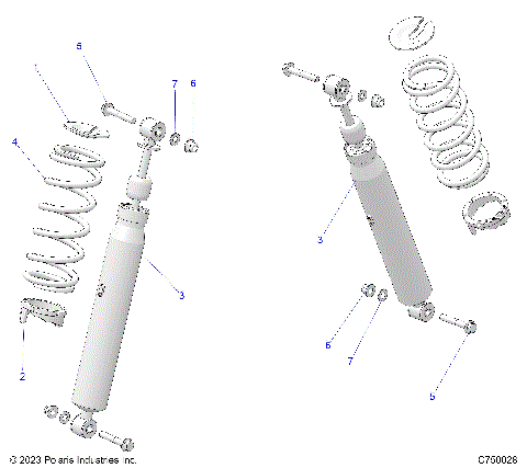 SUSPENSION, FRONT SHOCK MOUNTING - G25GAE99 (C750028)