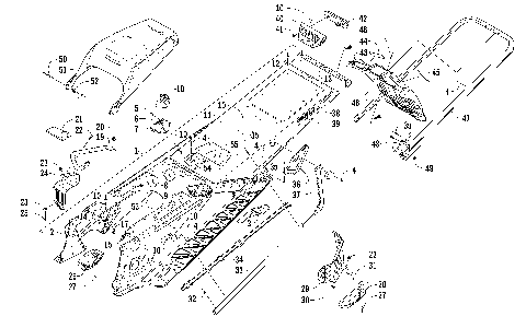 TUNNEL, REAR BUMPER, AND SNOWFLAP ASSEMBLY [99571]