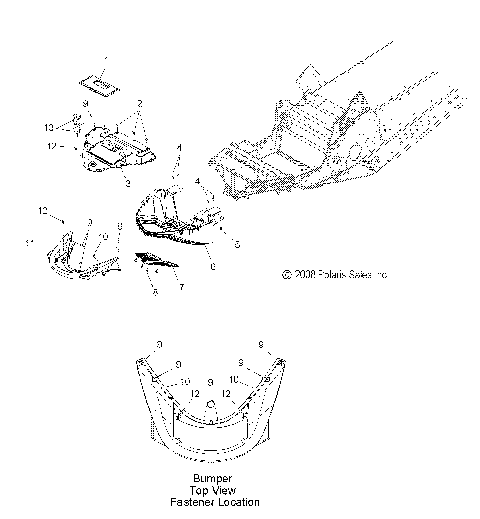 BODY, FRONT BUMPER and NOSEPAN - S12PP7FSL (49SNOWBUMPER10TRBOLX)