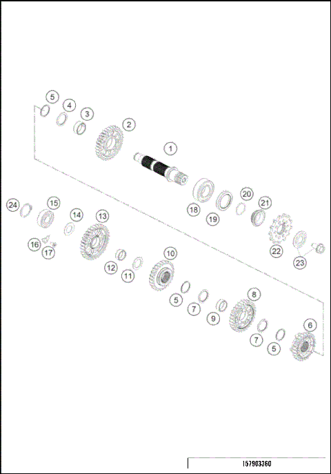 TRANSMISSION II - COUNTERSHAFT