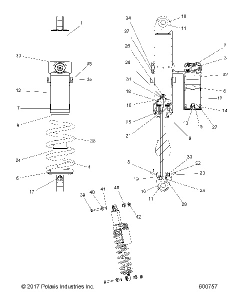 SUSPENSION, SHOCK, IFS - S18MBX6JSA/JEA (600757)