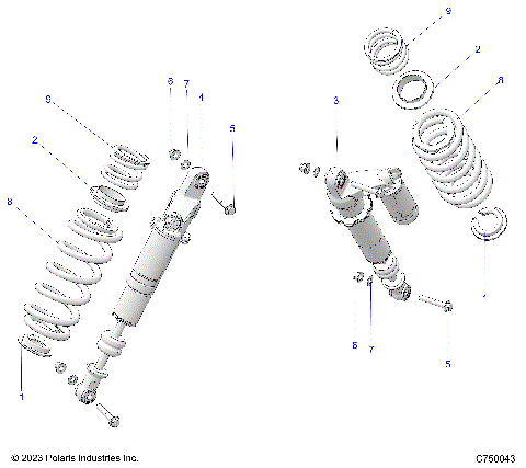 SUSPENSION, REAR SHOCK MOUNTING - G25GAP99 (C750043)