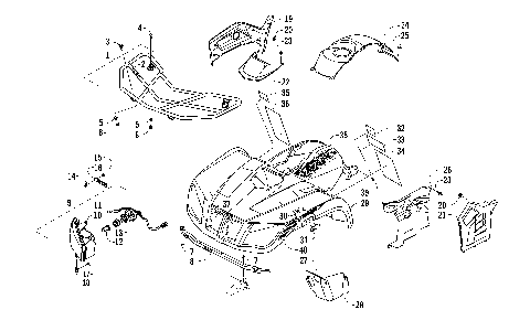 FRONT BODY, RACK, AND HEADLIGHT ASSEMBLY [96317]