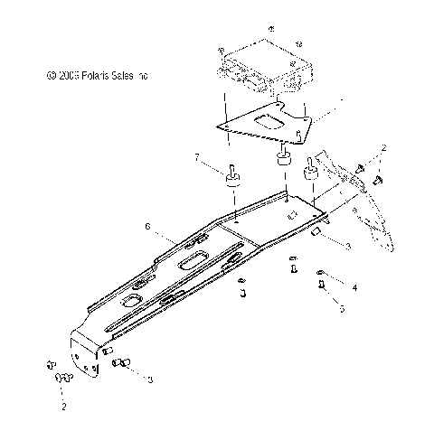 CHASSIS, CLUTCH GUARD ASM. - S10PU6KSL/KEL (49SNOWCLUTCHGUARD10600WIDE)