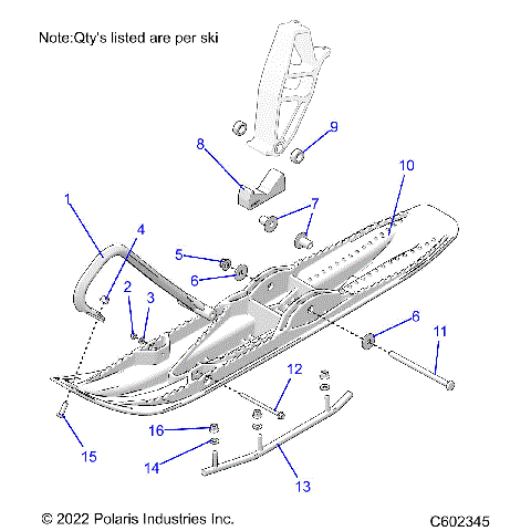 STEERING, SKI ASM. - M23TLT9FEL (C602345)