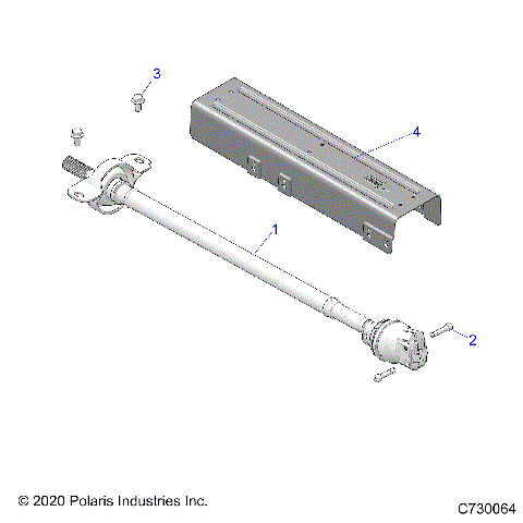 DRIVE TRAIN, FRONT PROP SHAFT - R21RRB99AZ/BZ (C730064)