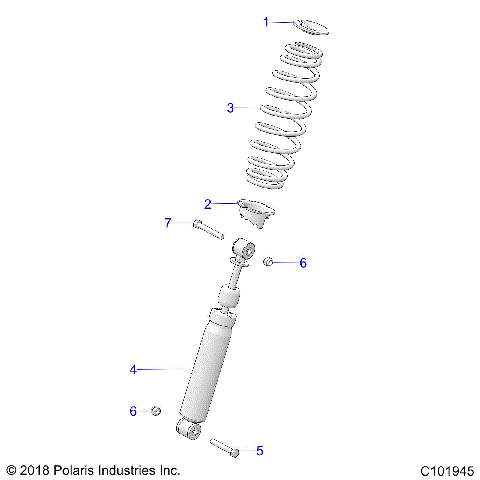 SUSPENSION, FRONT SHOCK - A19SHS57CP/EP (C101945)