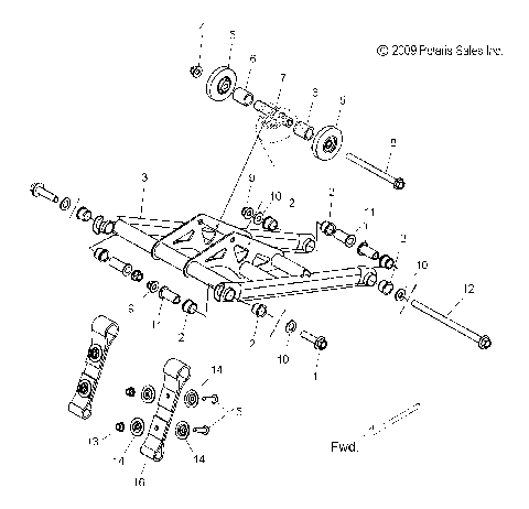 SUSPENSION, TORQUE ARM, FRONT - S10BF6KSL/KSA/KEA (49SNOWFTA10PR)