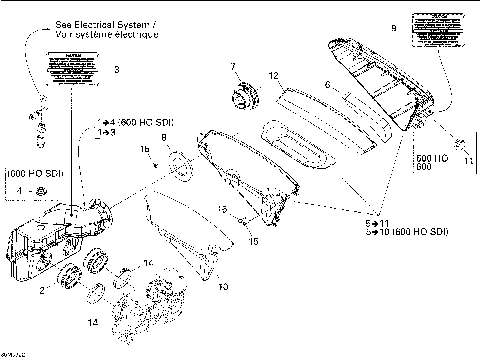 02- Air Intake System 600 HO SDI