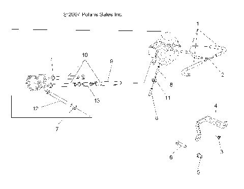 ENGINE, CARBURETOR MOUNTING/VENTING/FUEL LINES - A08CL50AA (49ATVCARBBRKT086X6)