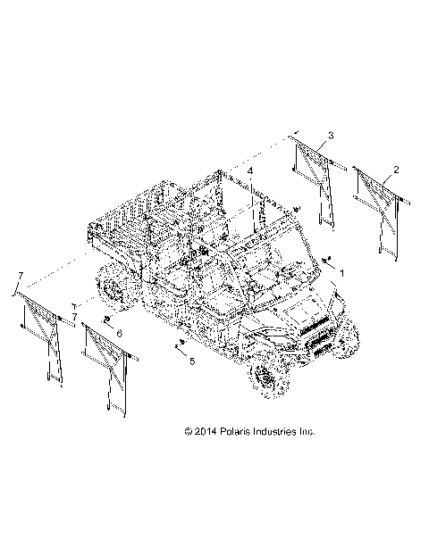 BODY, SIDE NETS - R15RUA87/E87/YAA/ZAC ALL OPTIONS (49RGRNETS15CREW)