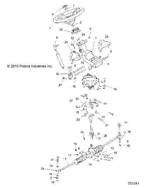 STEERING, STEERING ASM. - R16RME57FH/SF1 (701041)
