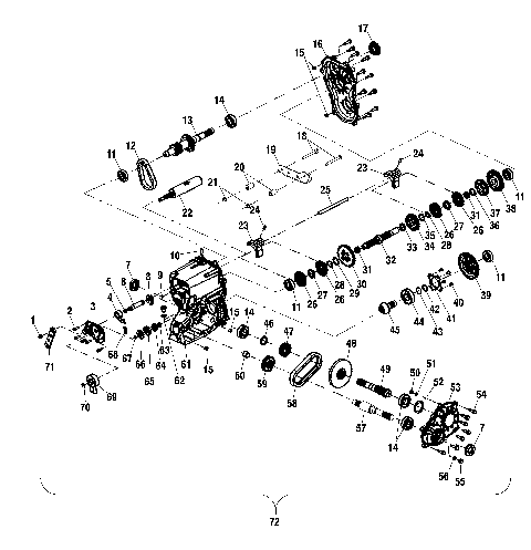 GEARCASE (6X6) - A11RF50AA (4981798179D07)