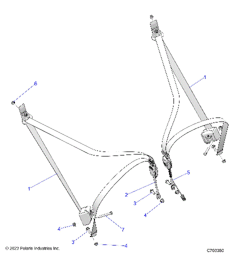 BODY, SEAT BELT MOUNTING - Z25NEE99C4/F4/G4 (C0703972-3)