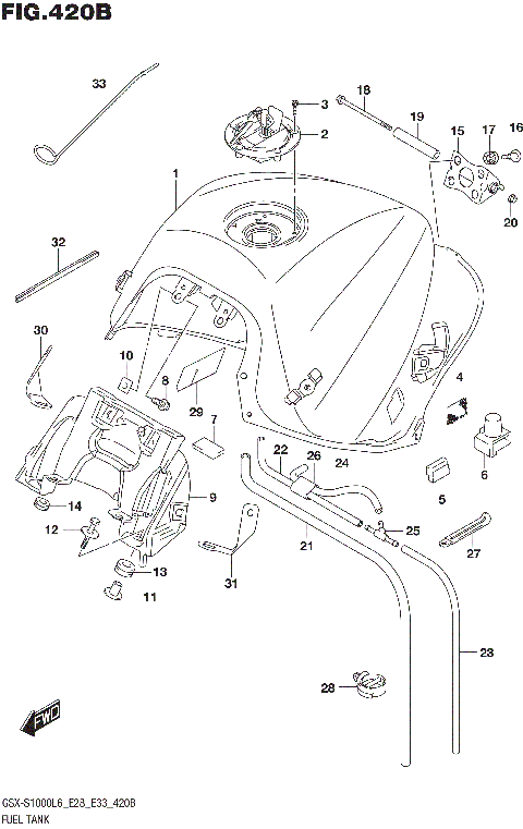 FUEL TANK (GSX-S1000AL6 E28)